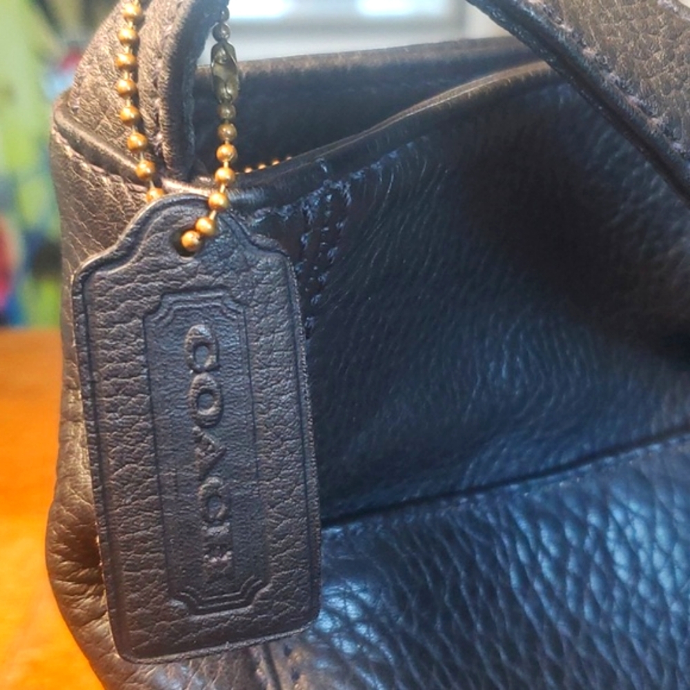Coach Vintage Sonoma Convertible Crossbody Bag 4924 Black Pebbled Leather C/Rica